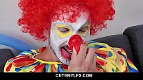Hot MILF Alana Cruise hires a clown for her birthday and got surprise when the horny clown gave her an awesome birthday sex